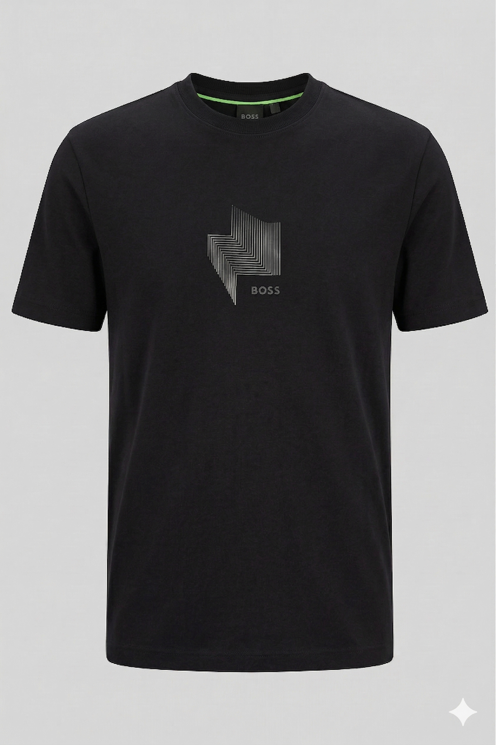 BOSS embroidered rubber logo T-Shirt-Black