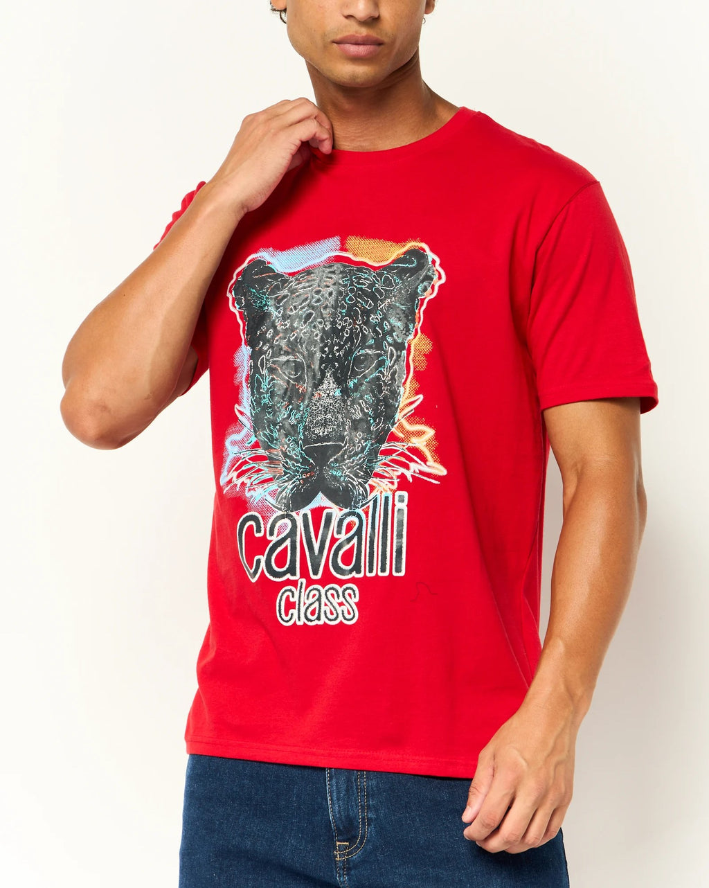Cavalli class graphic short sleeve T-shirt