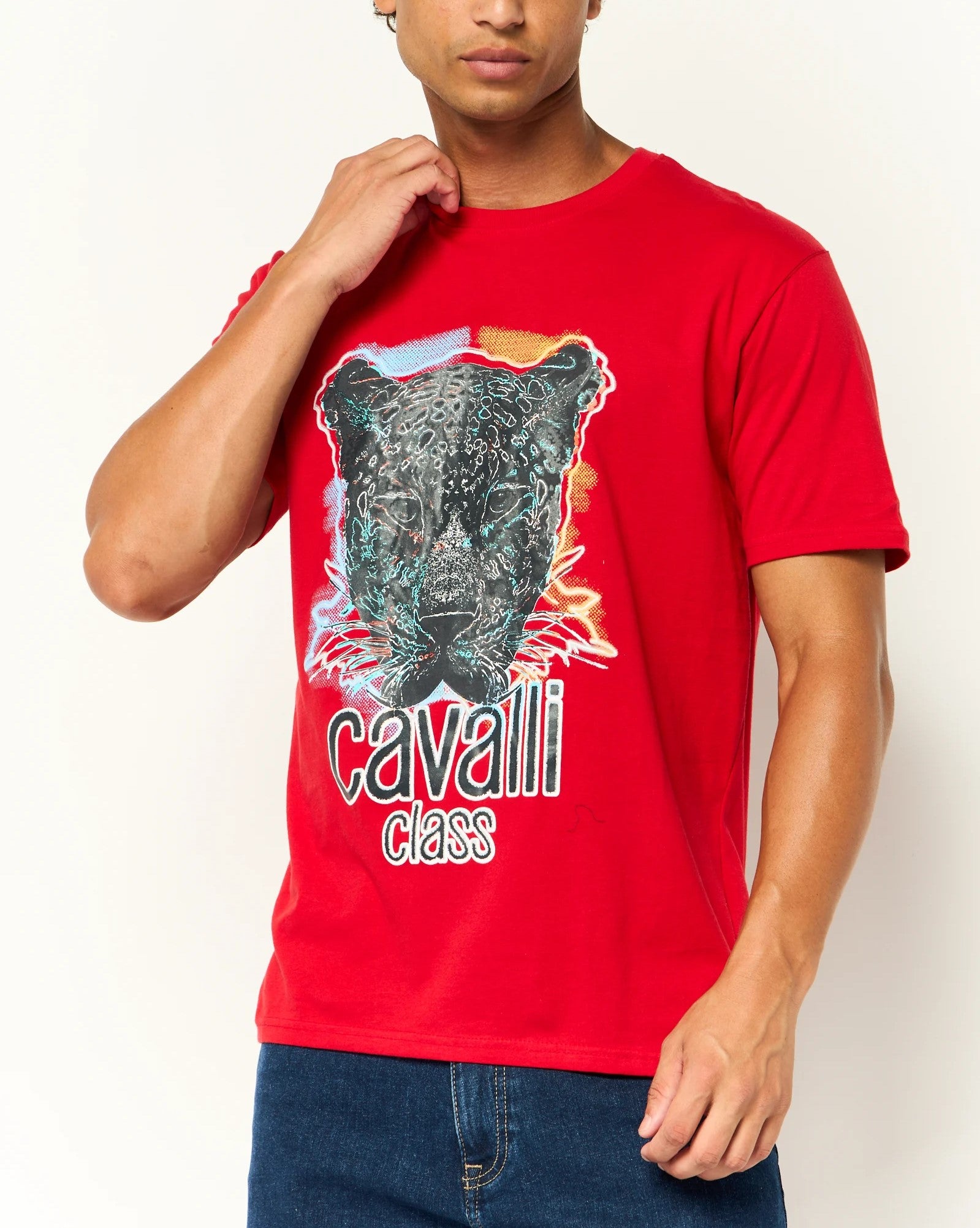 Cavalli class graphic short sleeve T-shirt