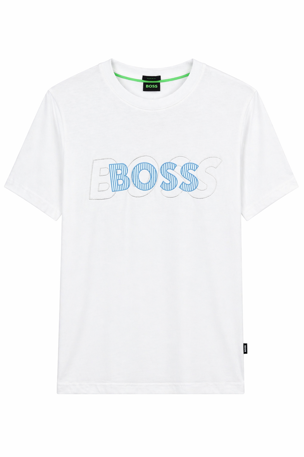 BOSS  layered Logo T-Shirt - White