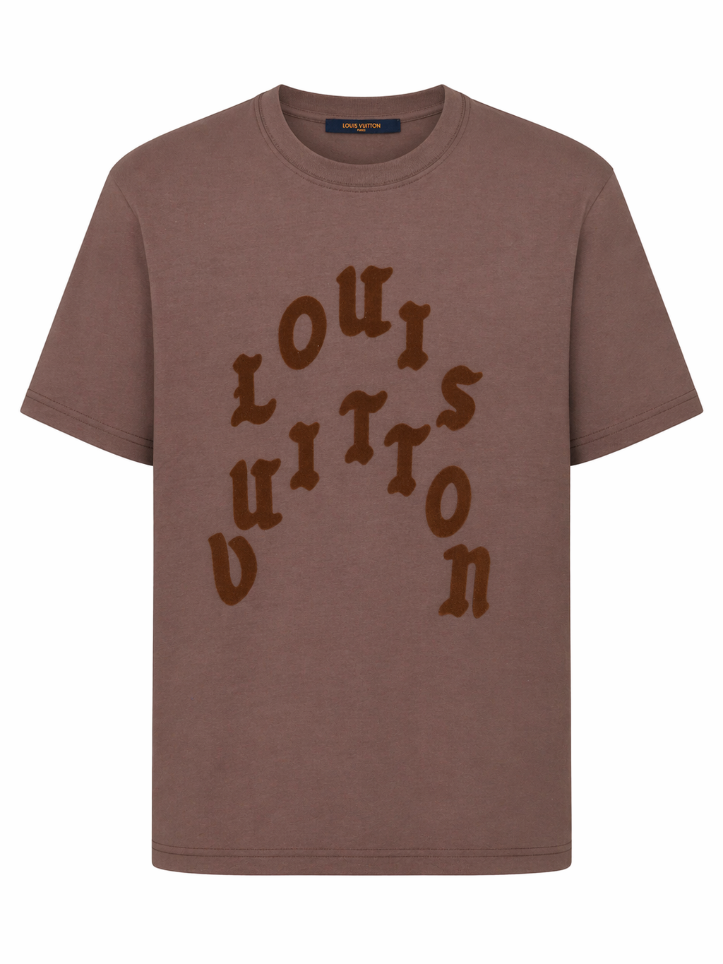 Louis Vuitton Brown Graphic logo T-Shirt - Brown
