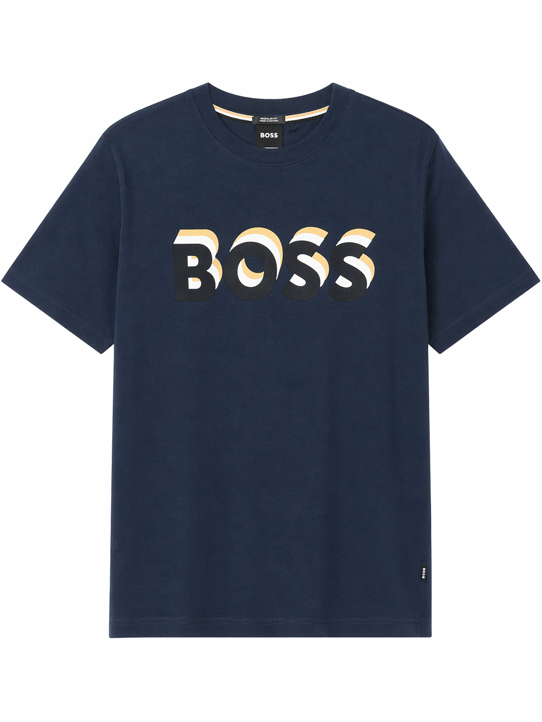 BOSS sticker Logo T-Shirt - Blue Navy