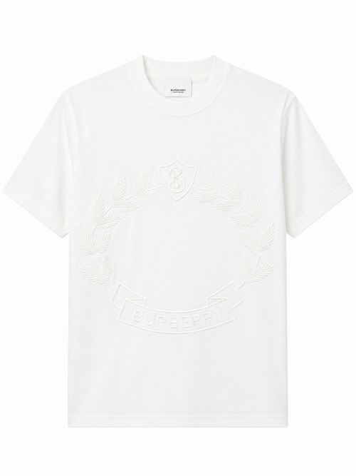 Burberry embroidered Logo T-shirt - White
