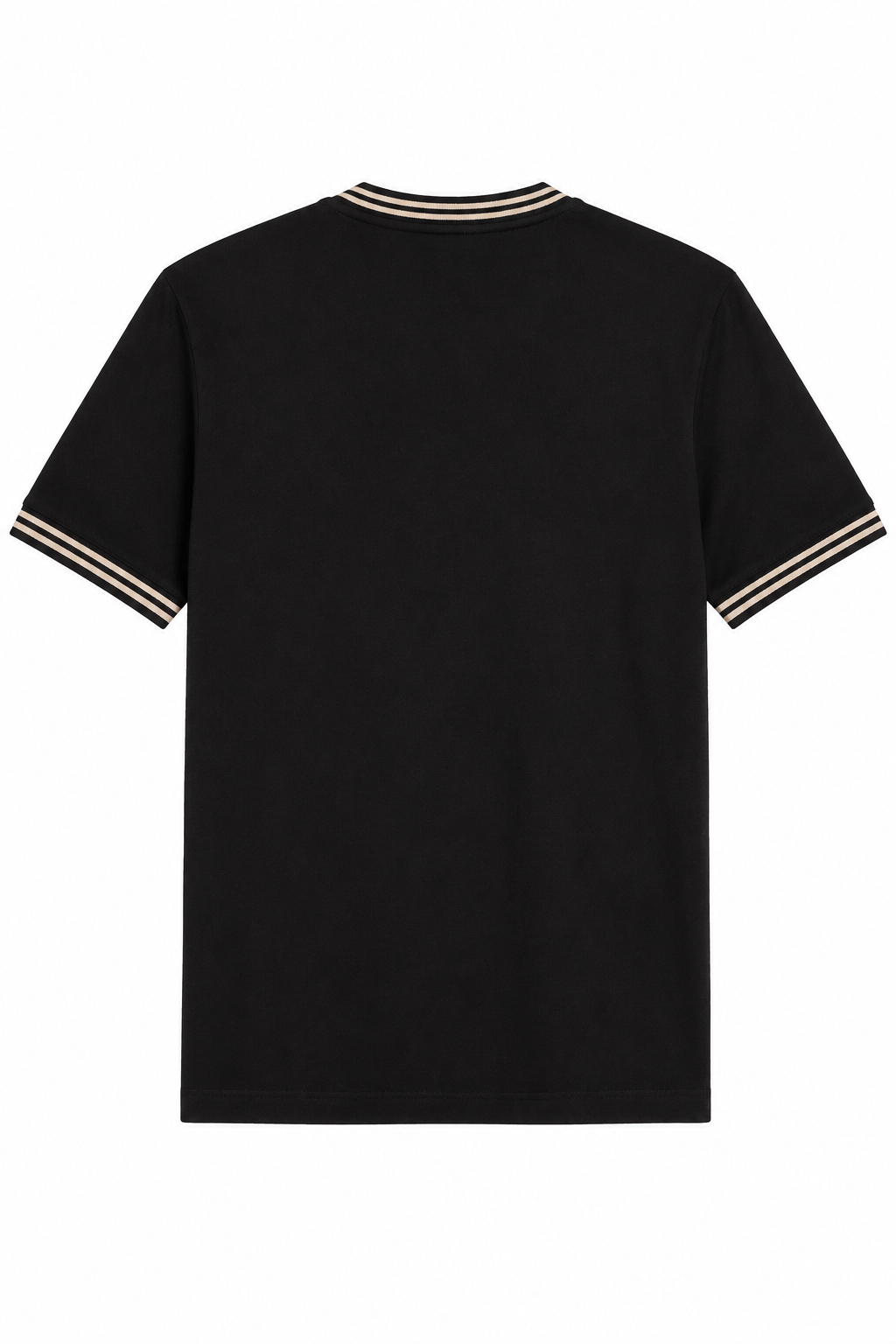 Boss stretch-cotton with stripes and logo T-shirt - Black
