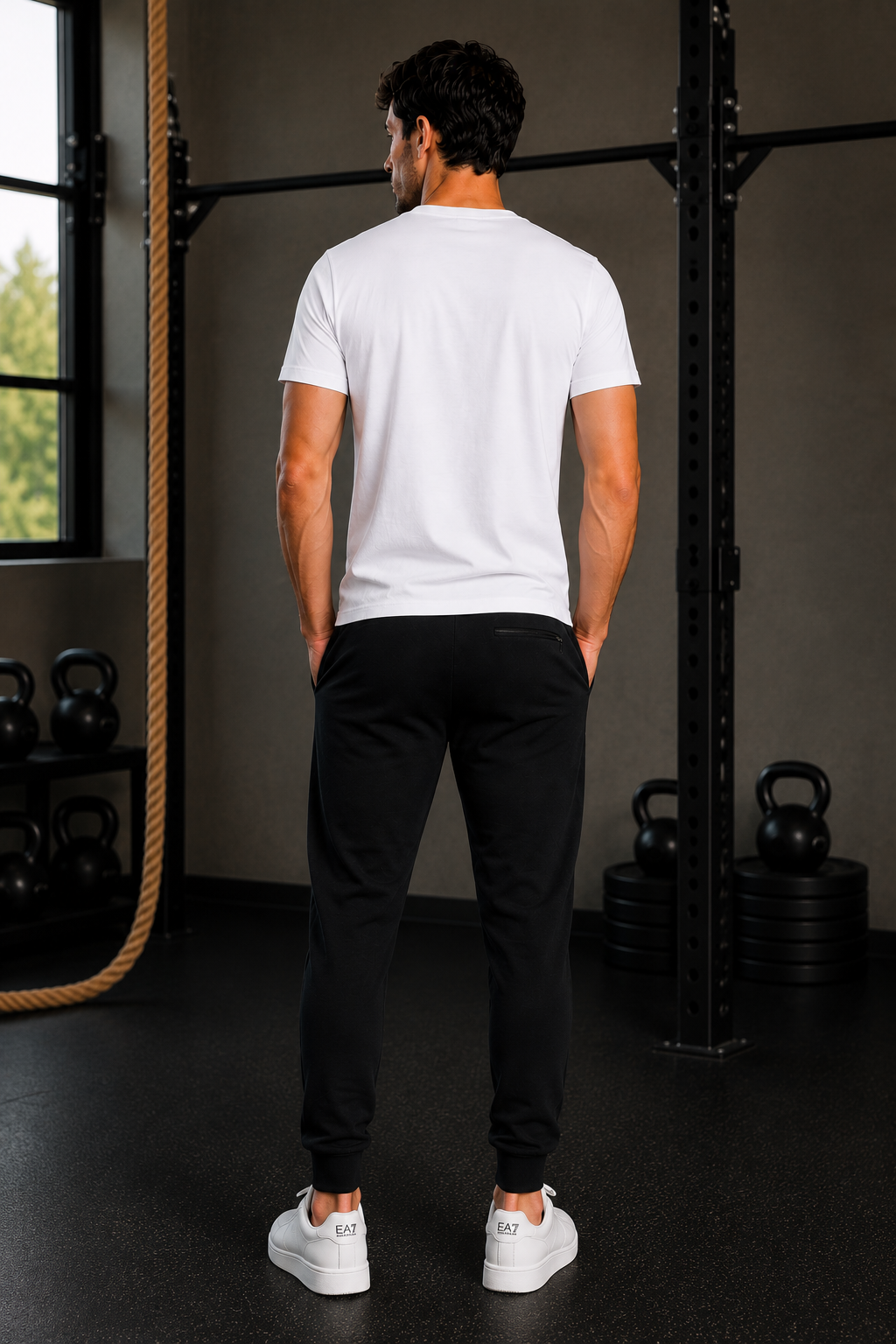 Emporio Armani summer light sport suit - Black & White