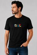 Fendi multicolor embroidered logo T-shirt - Black