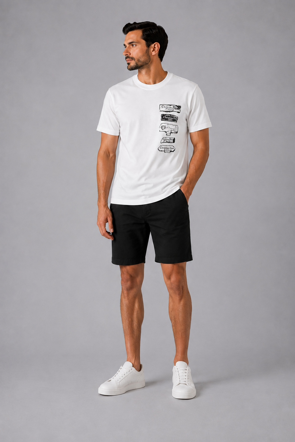 Dior Graphic Logo T-shirt - white