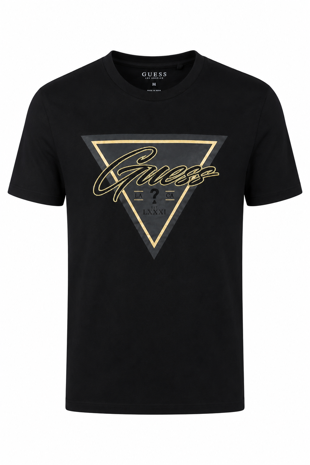 Guess Triangle Logo T-shirt - Black