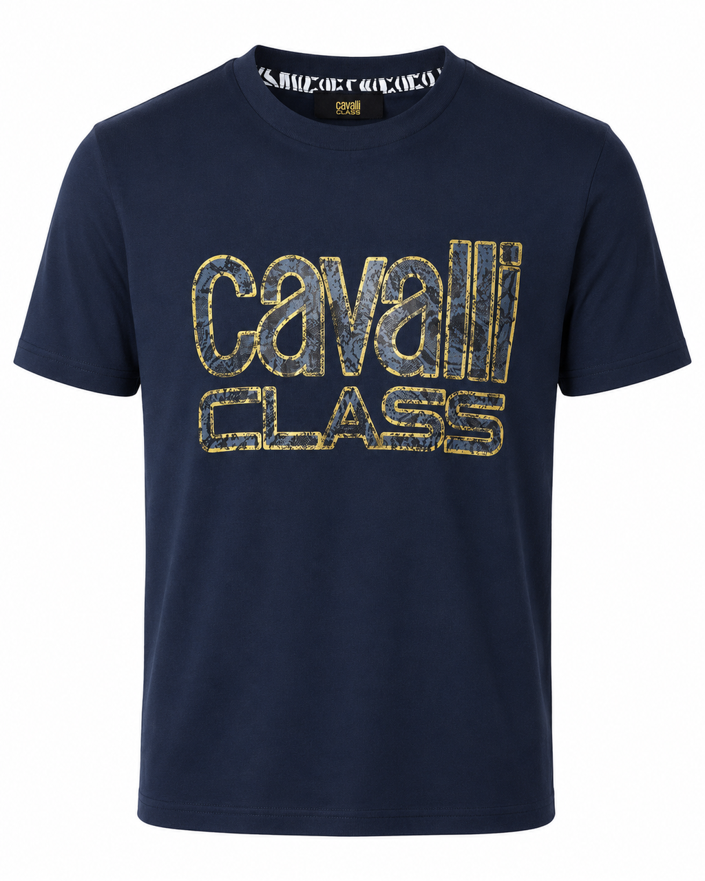 Cavalli Class logo T-shirt - Navy Blue