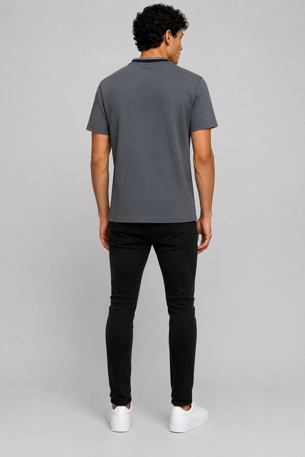 DKNY Patterned Graphic Logo T-shirt - Grey