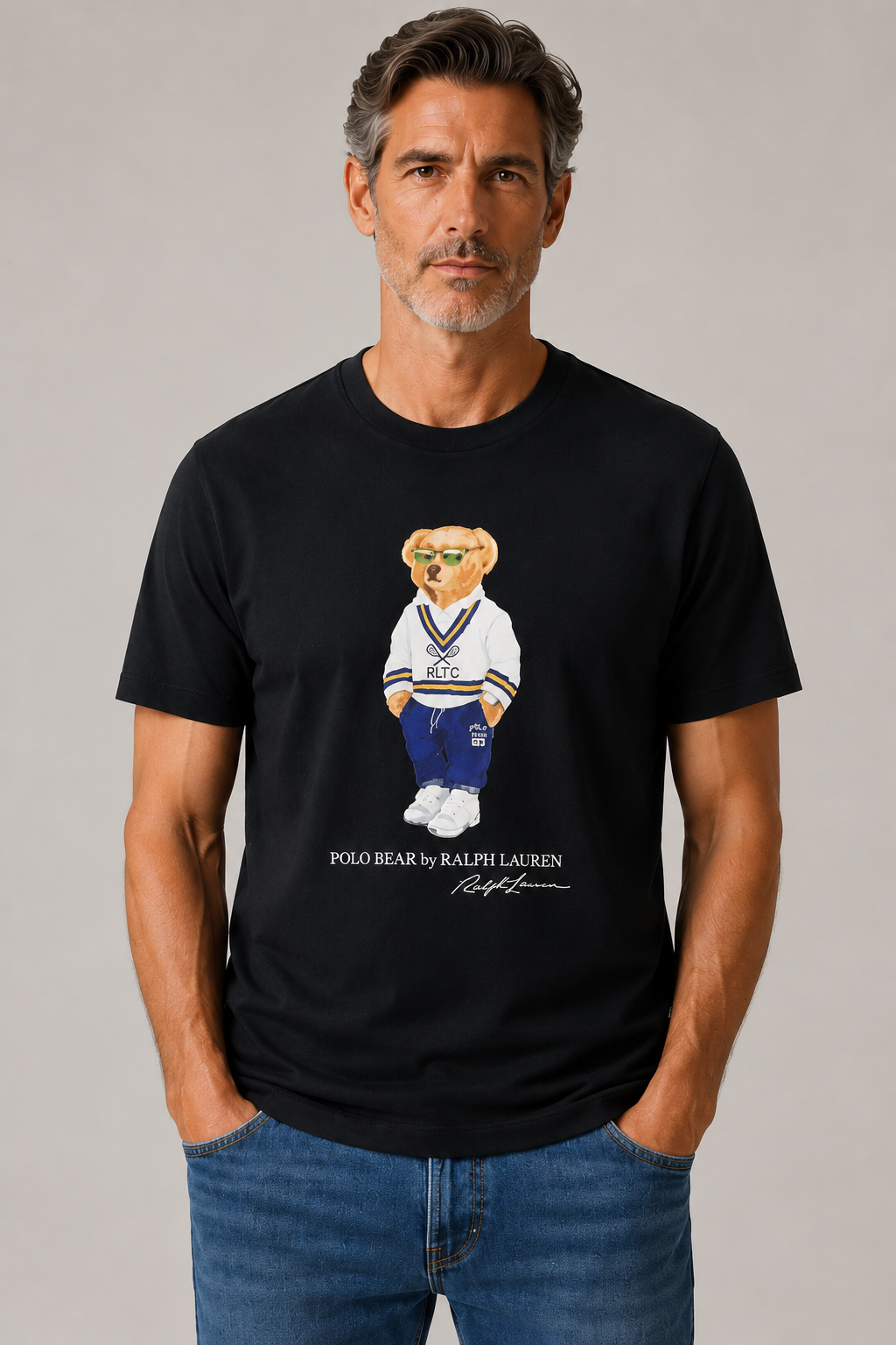 Ralph lauren Polo Bear graphic print T-shirt - Black