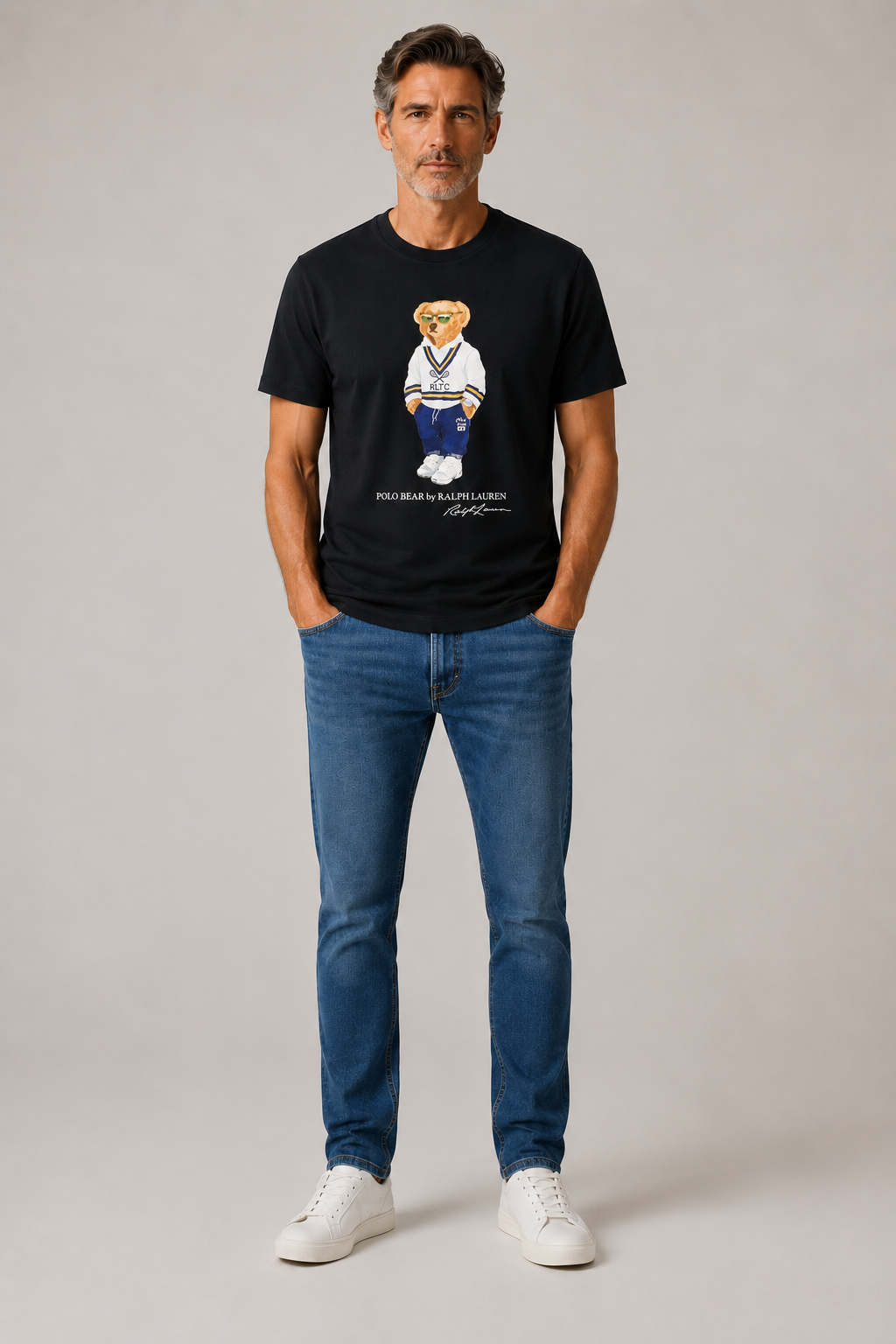 Ralph lauren Polo Bear graphic print T-shirt - Black