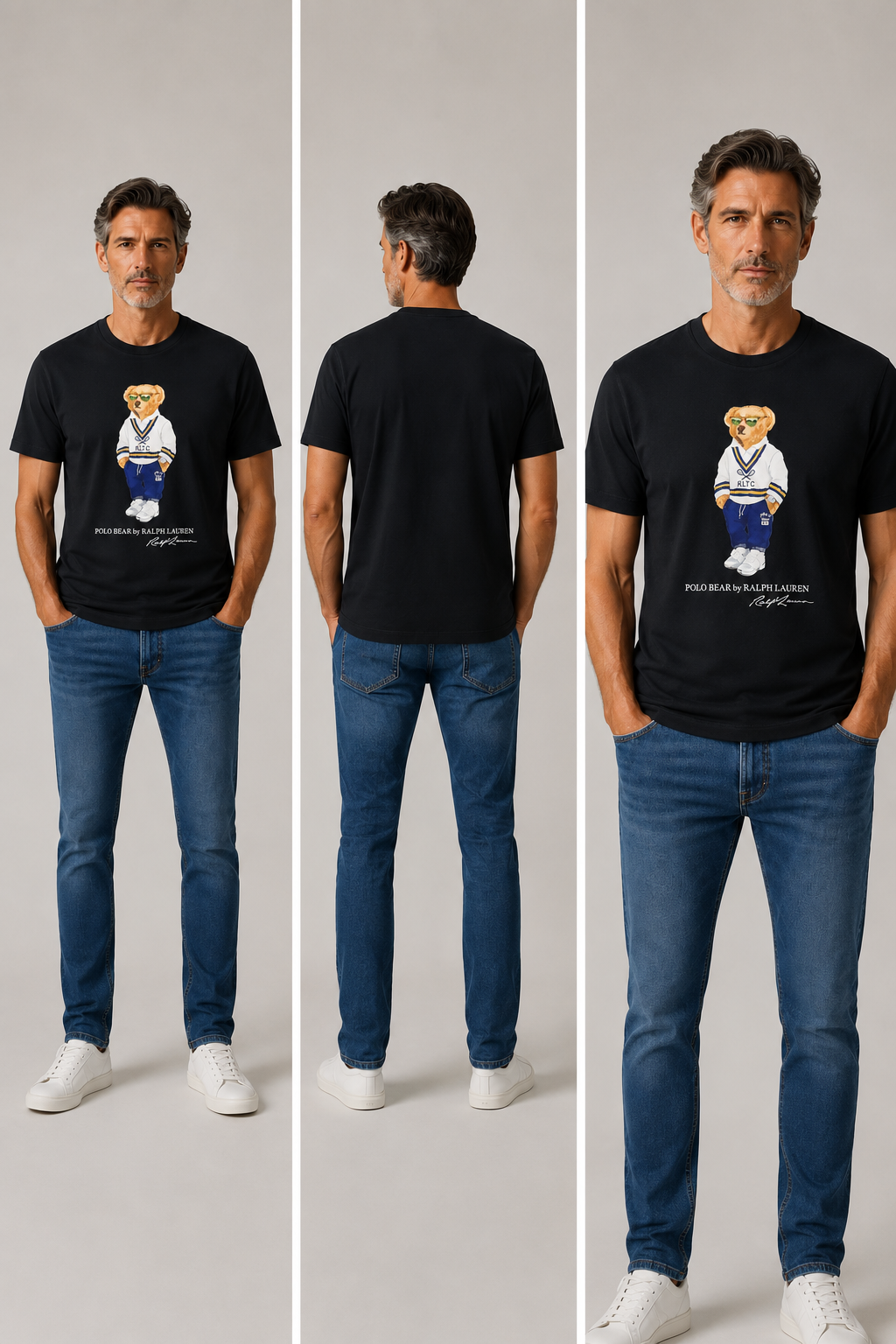 Ralph lauren Polo Bear graphic print T-shirt - Black