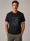 Loewe cotton   logo T-shirt- Black