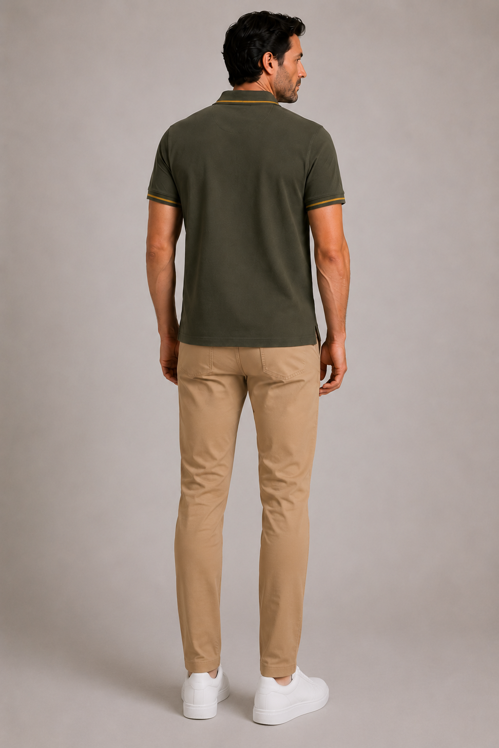 La Martina Embroidered Logo Polo - Olive Green