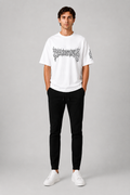 Balenciaga Oversized graphic print Logo T-shirt - White