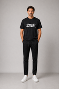 Dior White Logo T-shirt - Black
