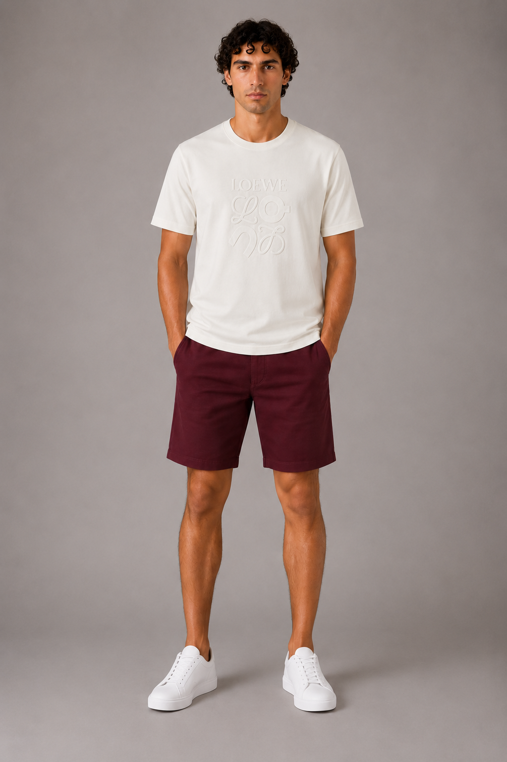 Loewe cotton   logo T-shirt- Black