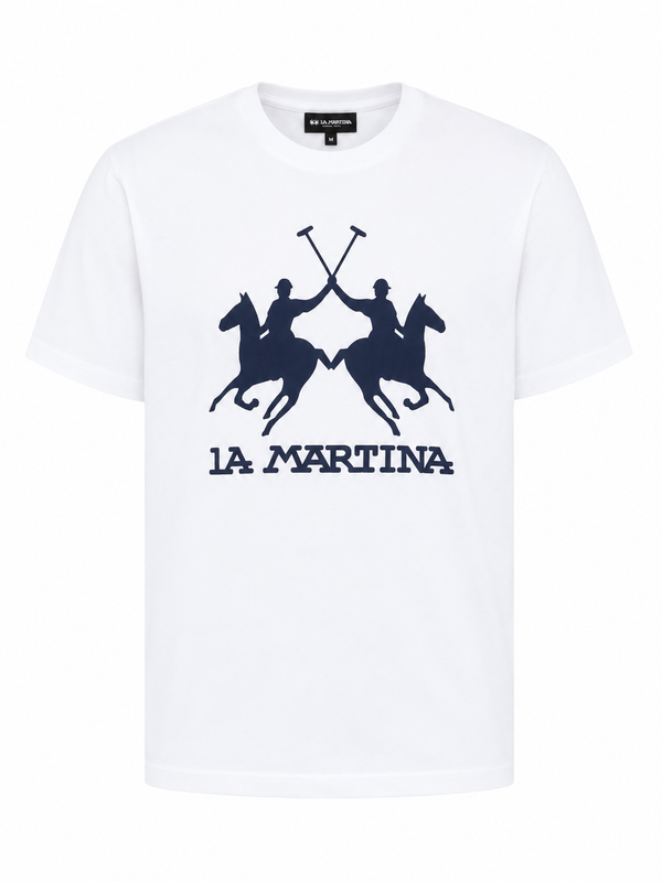 La Martina Brand Logo T-Shirt- White