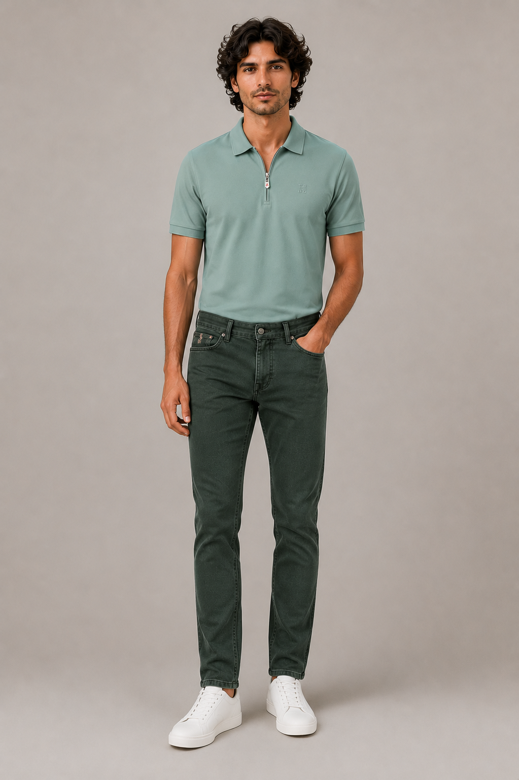 Hermes Pastel Green Polo - Green