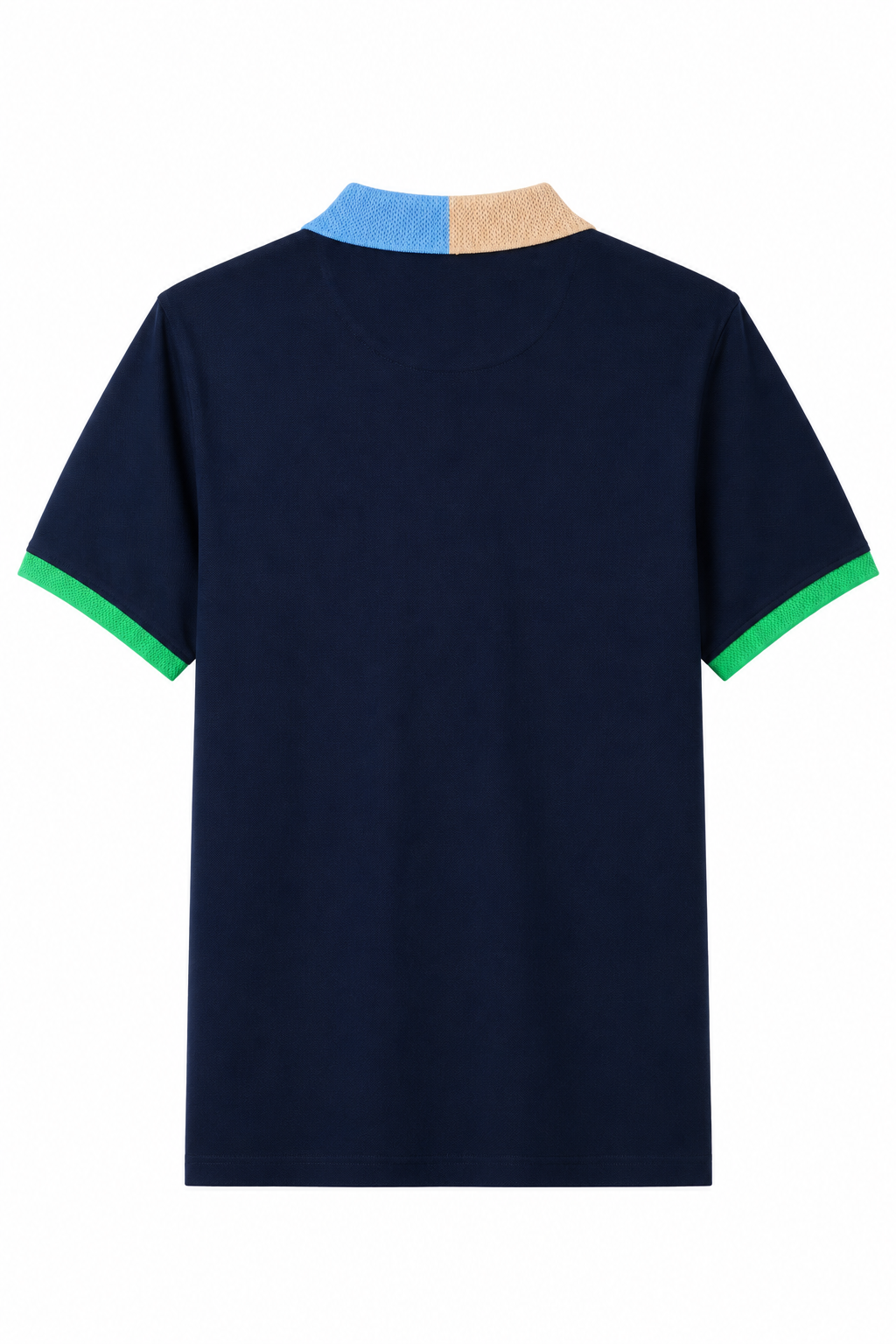 Harmont & Blaine colorful collar Polo - Navy Blue