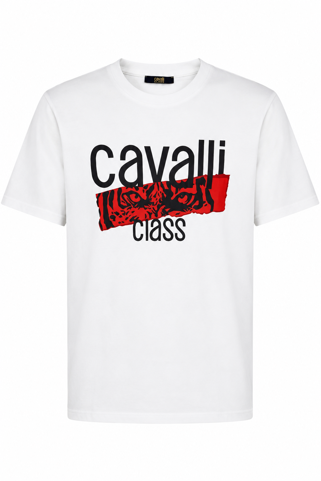 Cavalli Class Graphic tee logo T-shirt - White