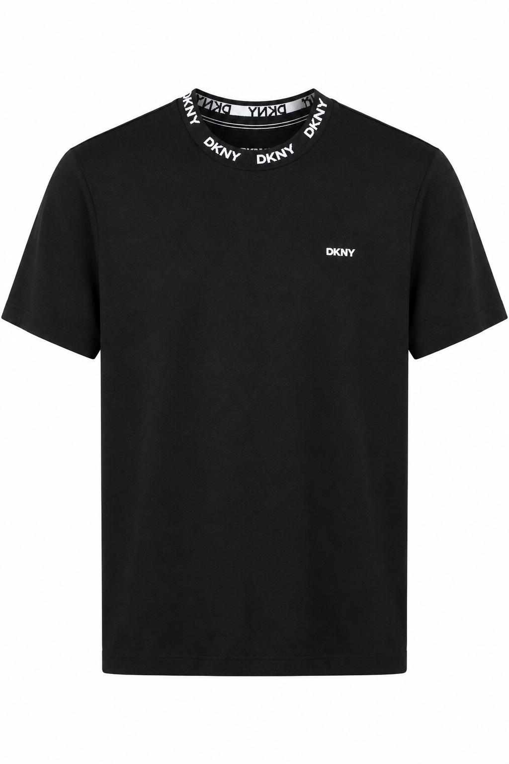 DKNY collar logo T-shirt - Black