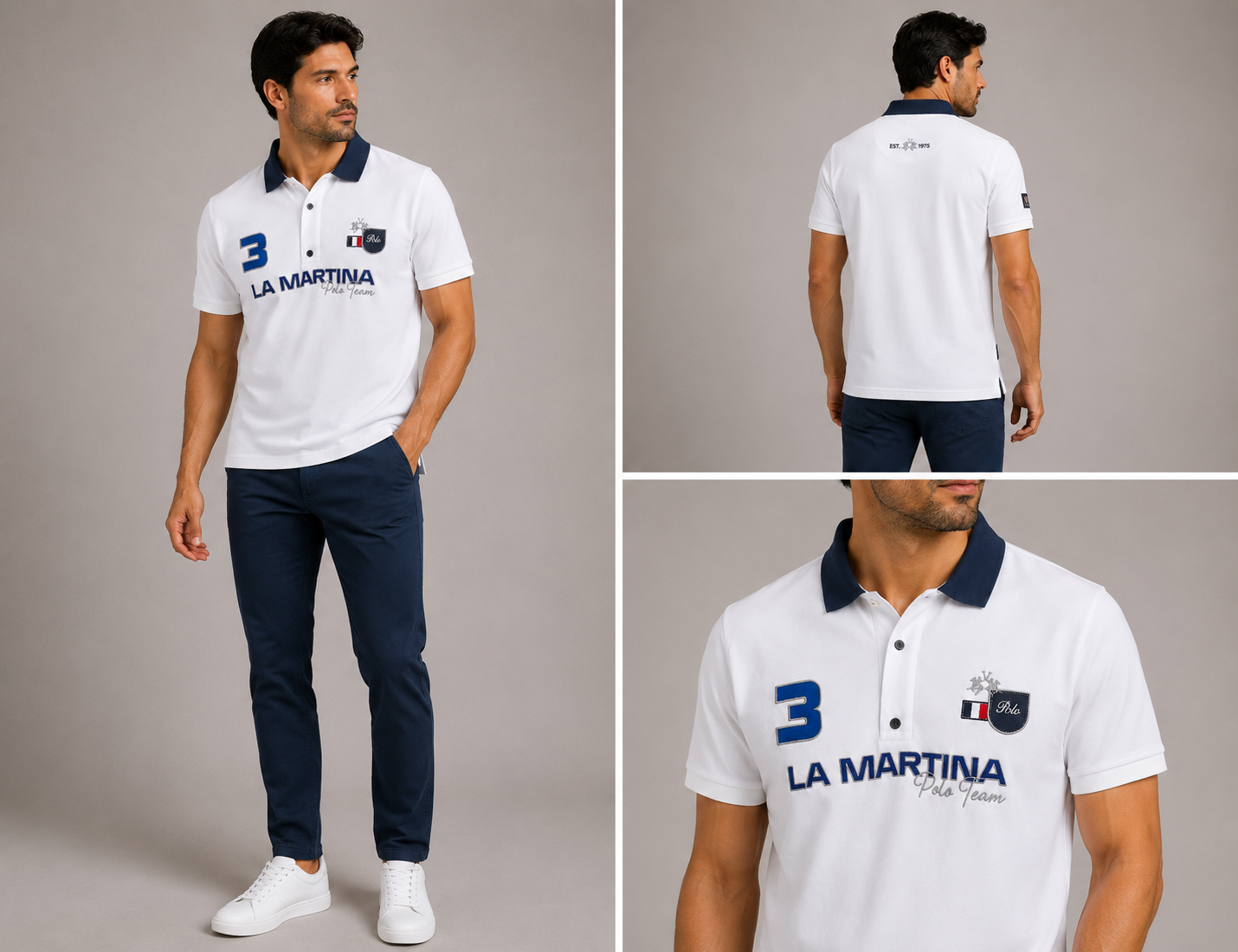 LM France logo Polo - White