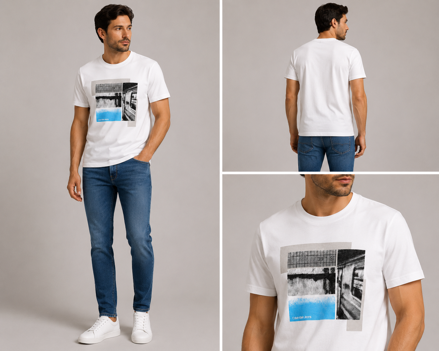Calvin Klein Graphic Tee T-shirt - off white