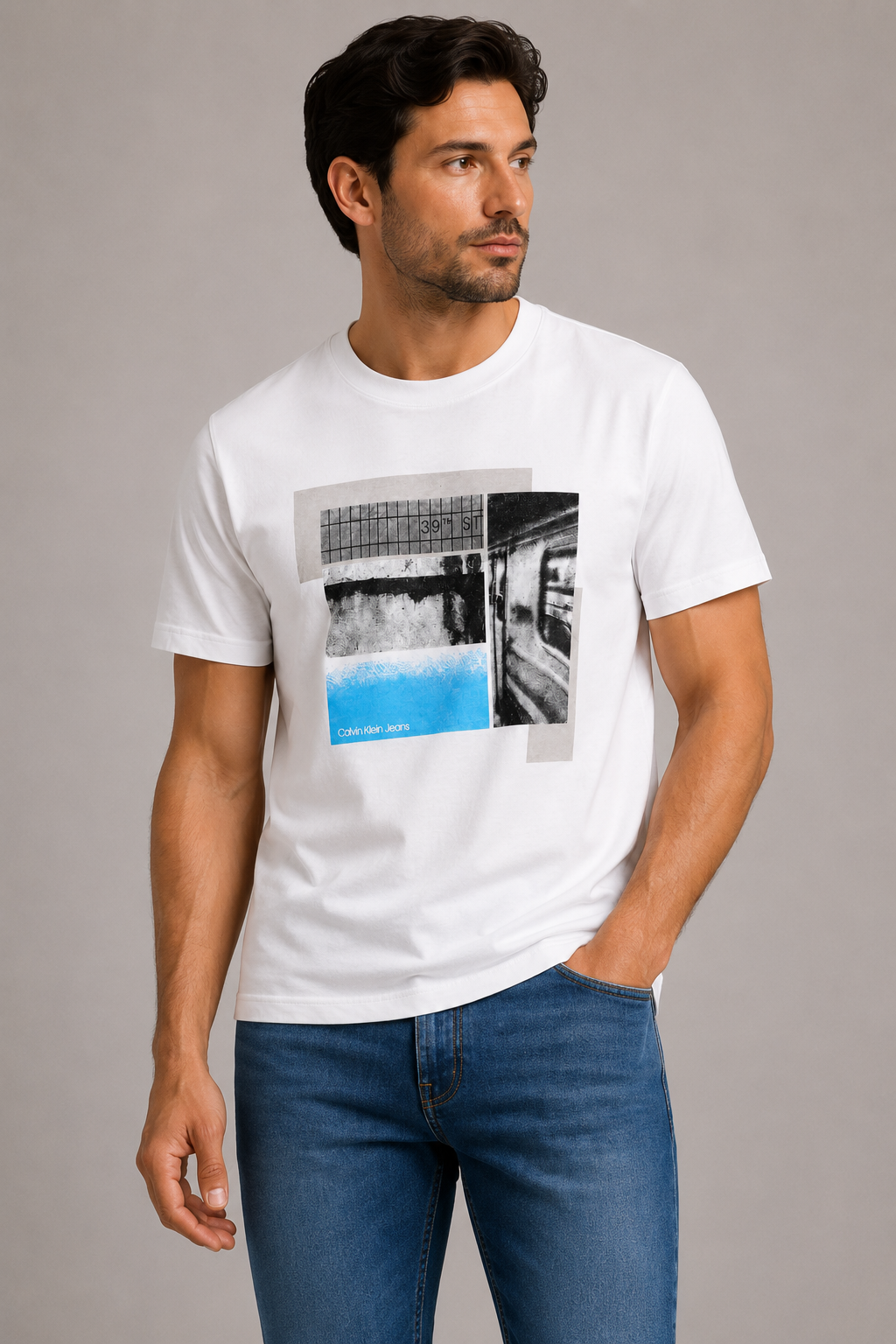 Calvin Klein Graphic Tee T-shirt - off white