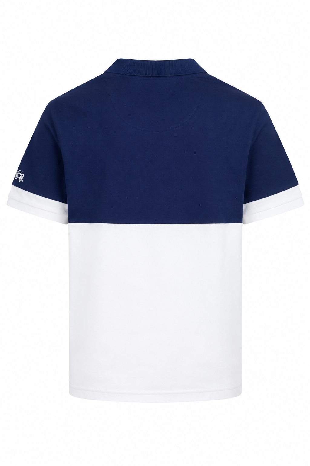 LM  color-block England Polo - White
