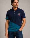 Paul & Shark colorblock polo - Navy and green