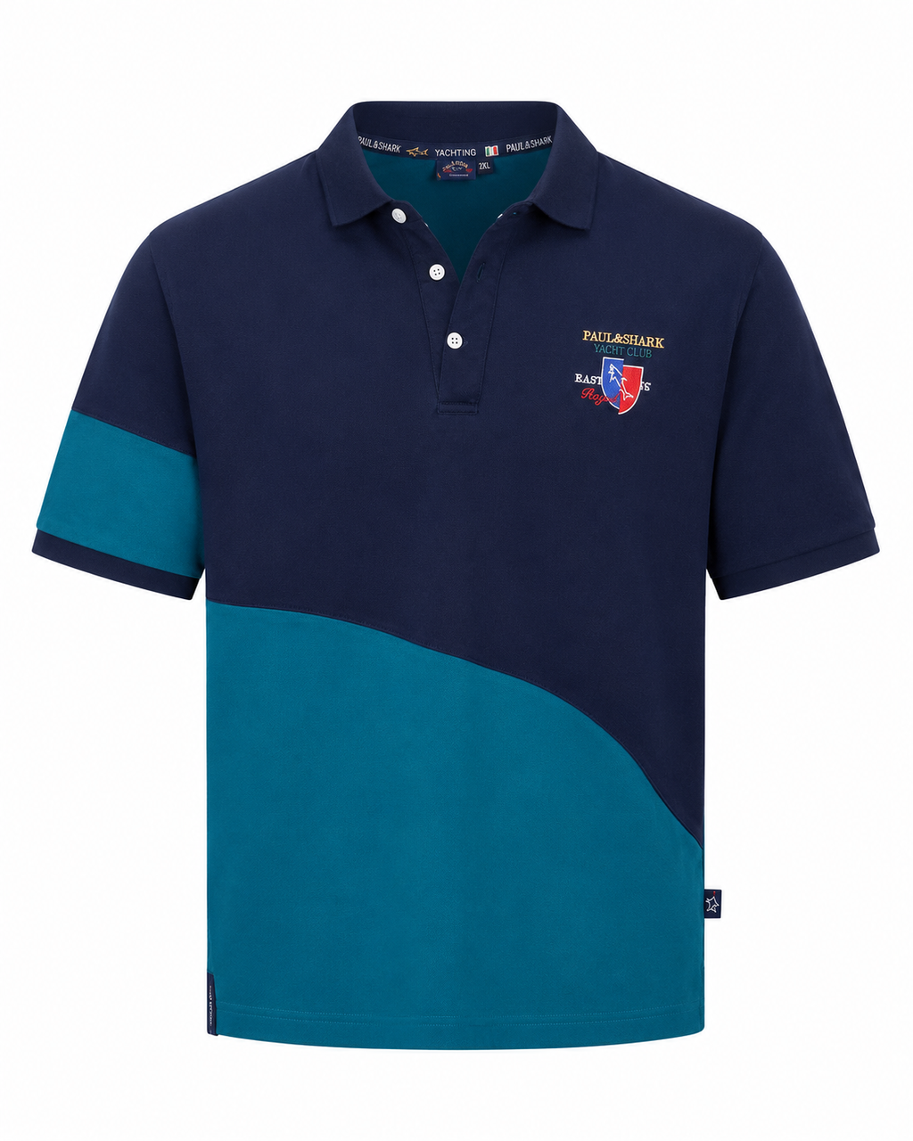 Paul & Shark colorblock polo - Navy and green