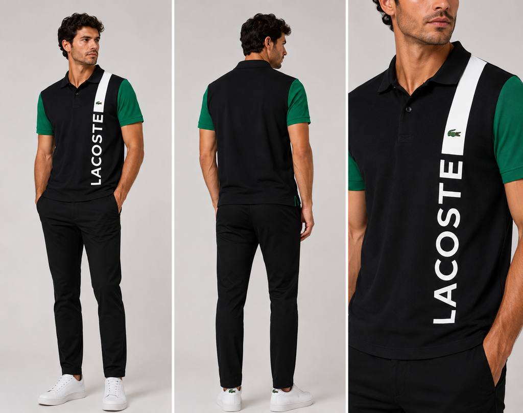 Lacoste sporty style Polo - Black