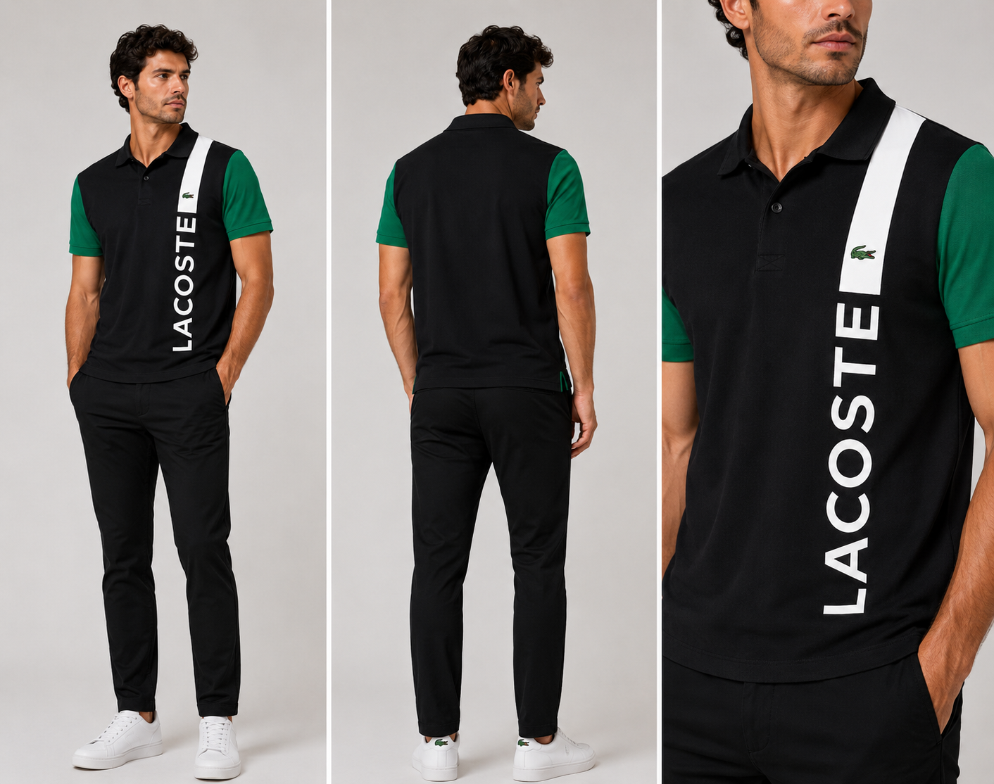 Lacoste sporty style Polo - Black