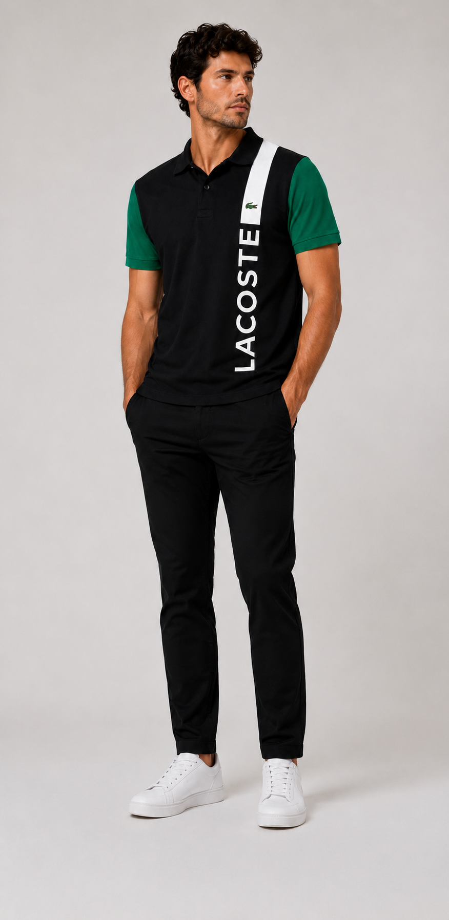 Lacoste sporty style Polo - Black