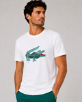 Lacoste crocodile Graphic T-shirt- White