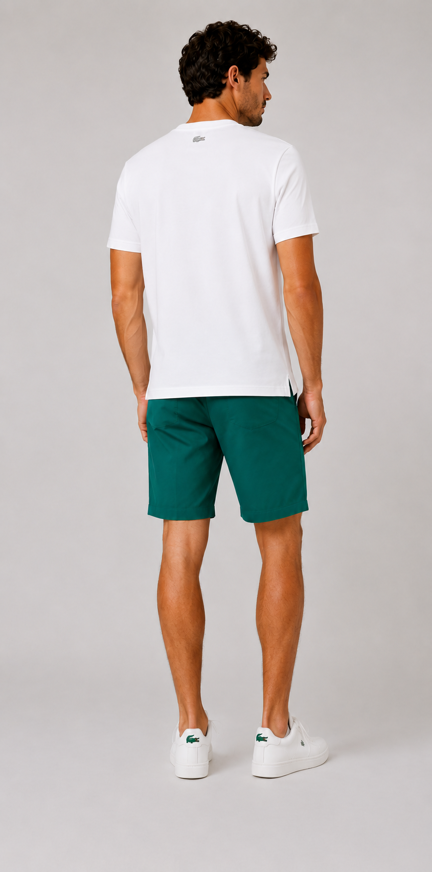 Lacoste crocodile Graphic T-shirt- White