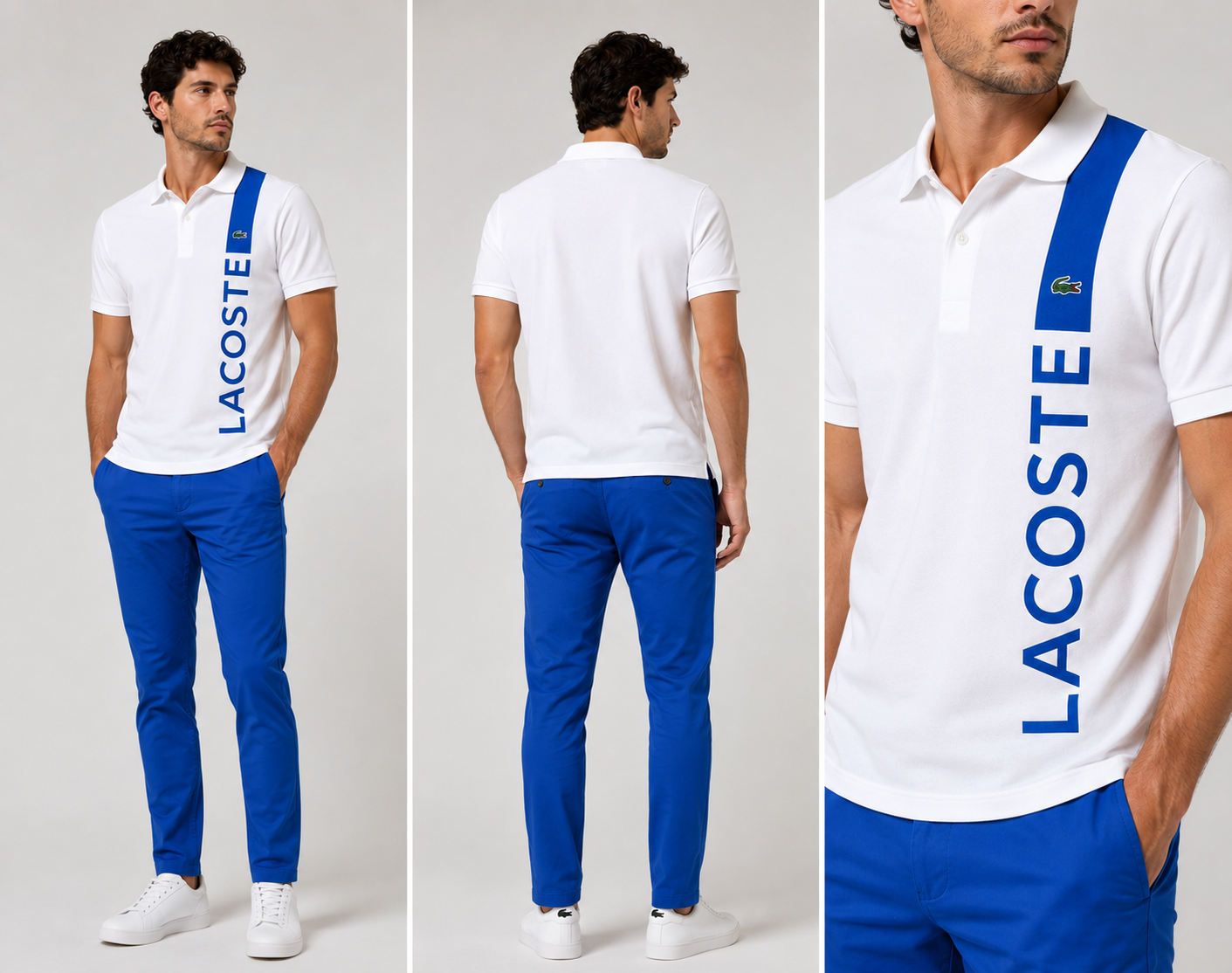 Lacoste sporty style Polo - White