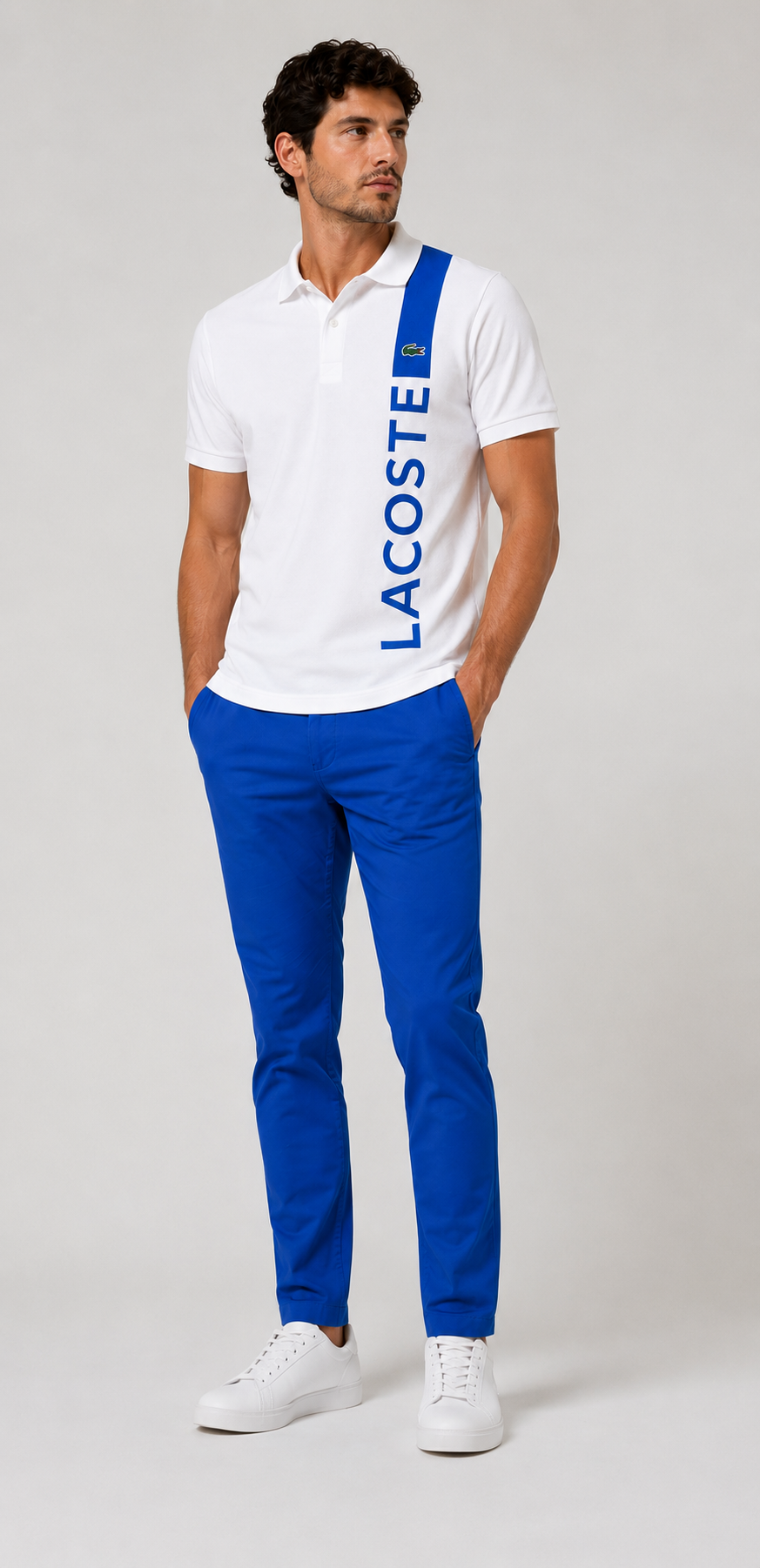 Lacoste sporty style Polo - White