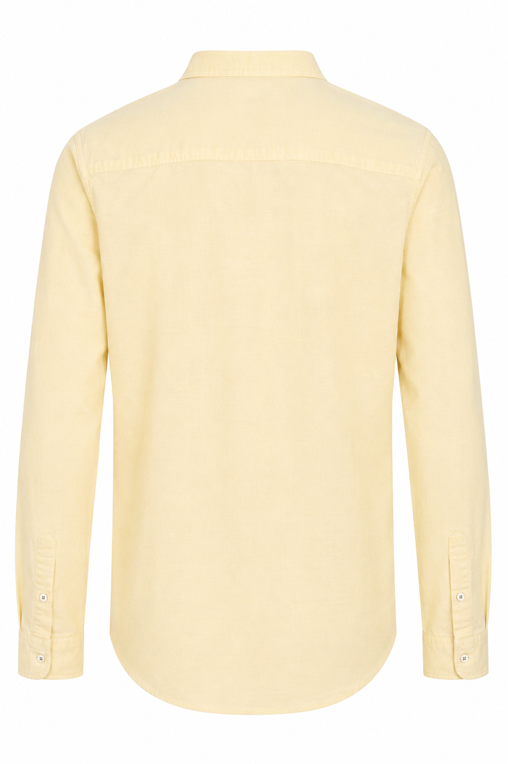 Jack & Jones Mandarin Collar Long Sleeve Shirt – Light Yellow