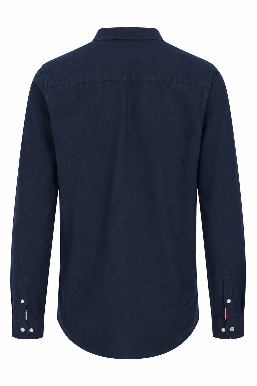 Jack & Jones Mandarin Collar Long Sleeve Shirt – Navy Blue