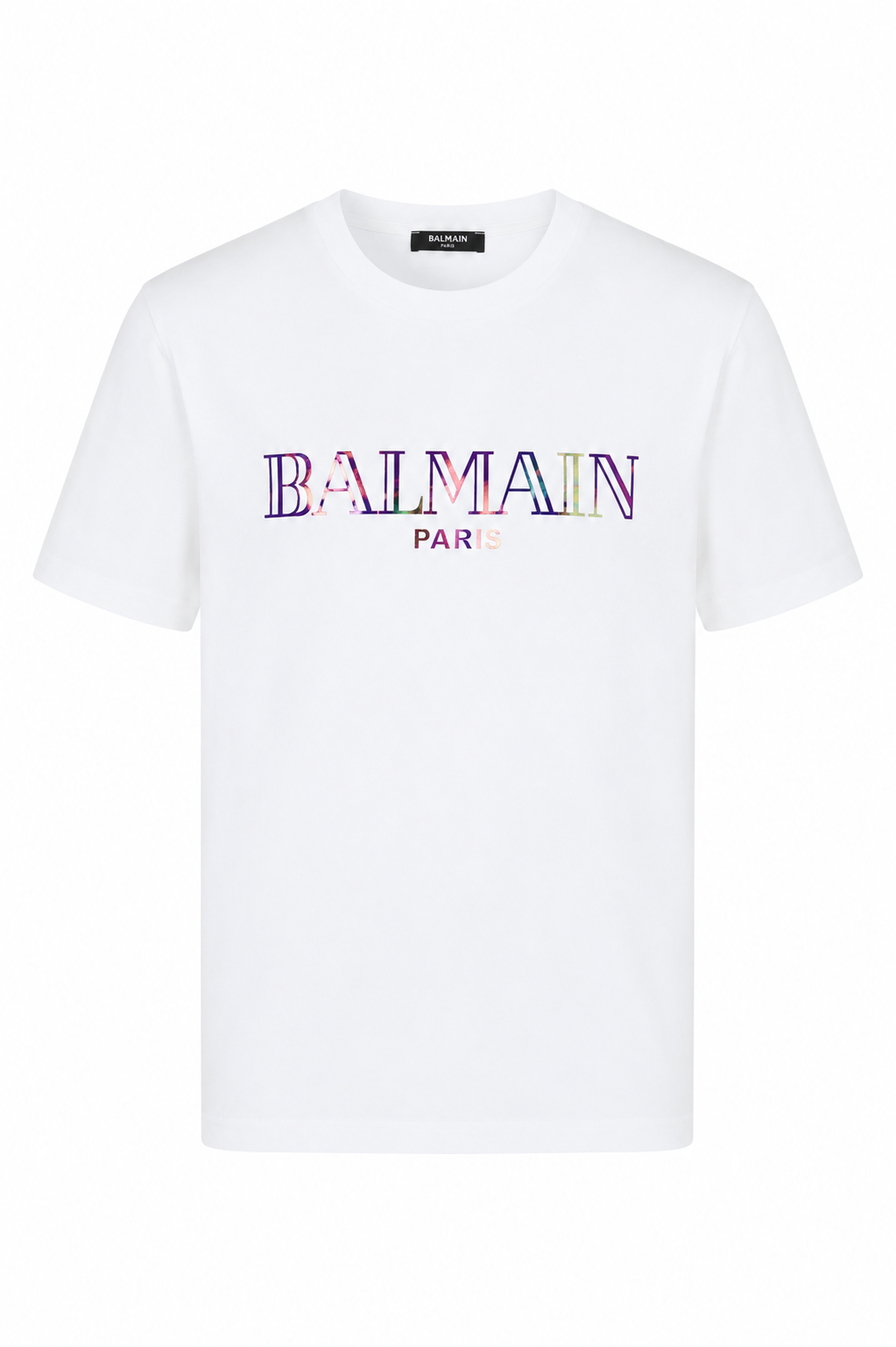 Balmain colorful Logo T-shirt - White