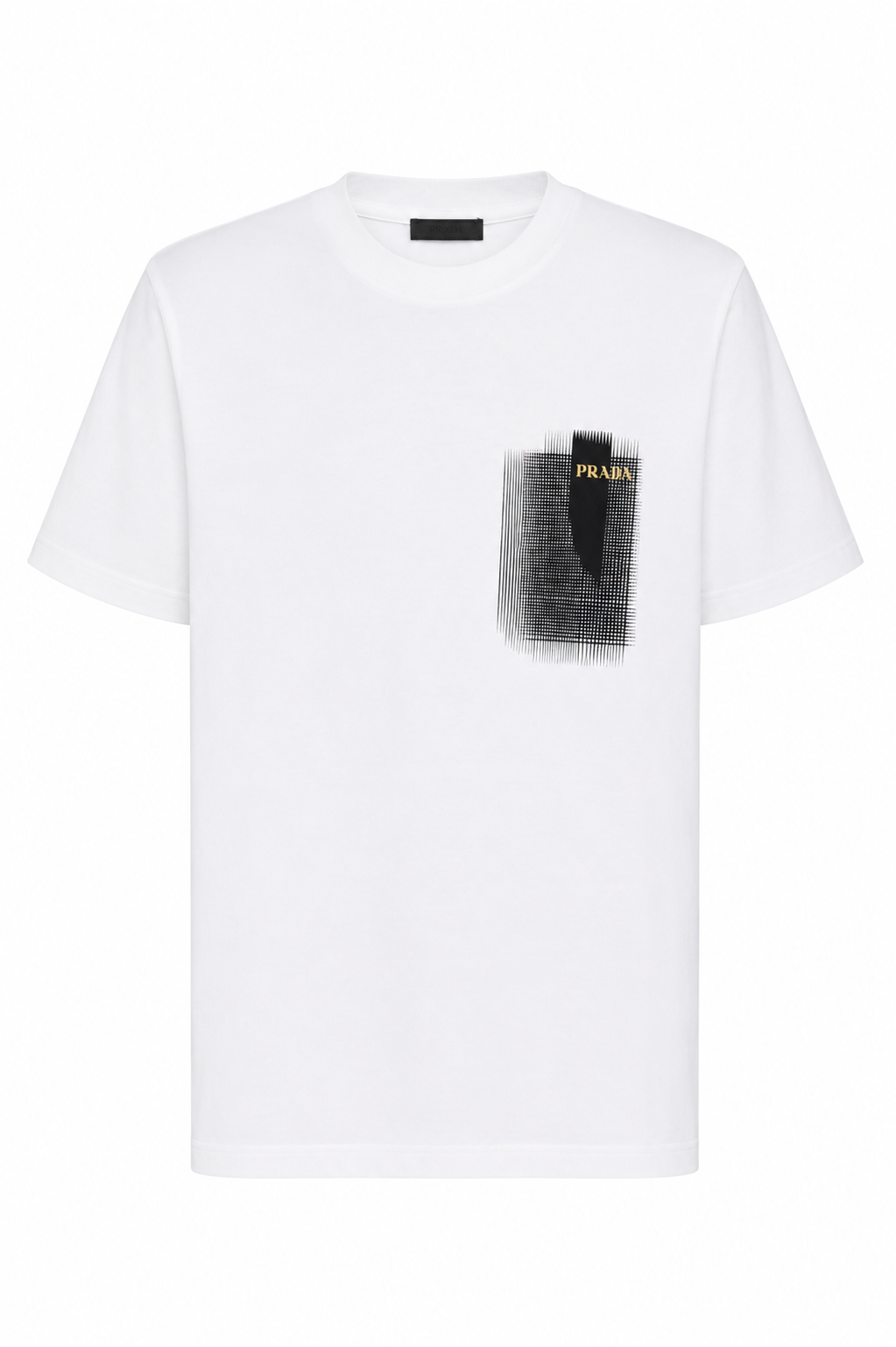 Prada Chest logo T-shirt- White