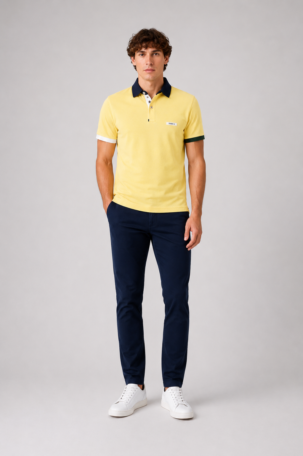 Studio X multi color Polo , yellow