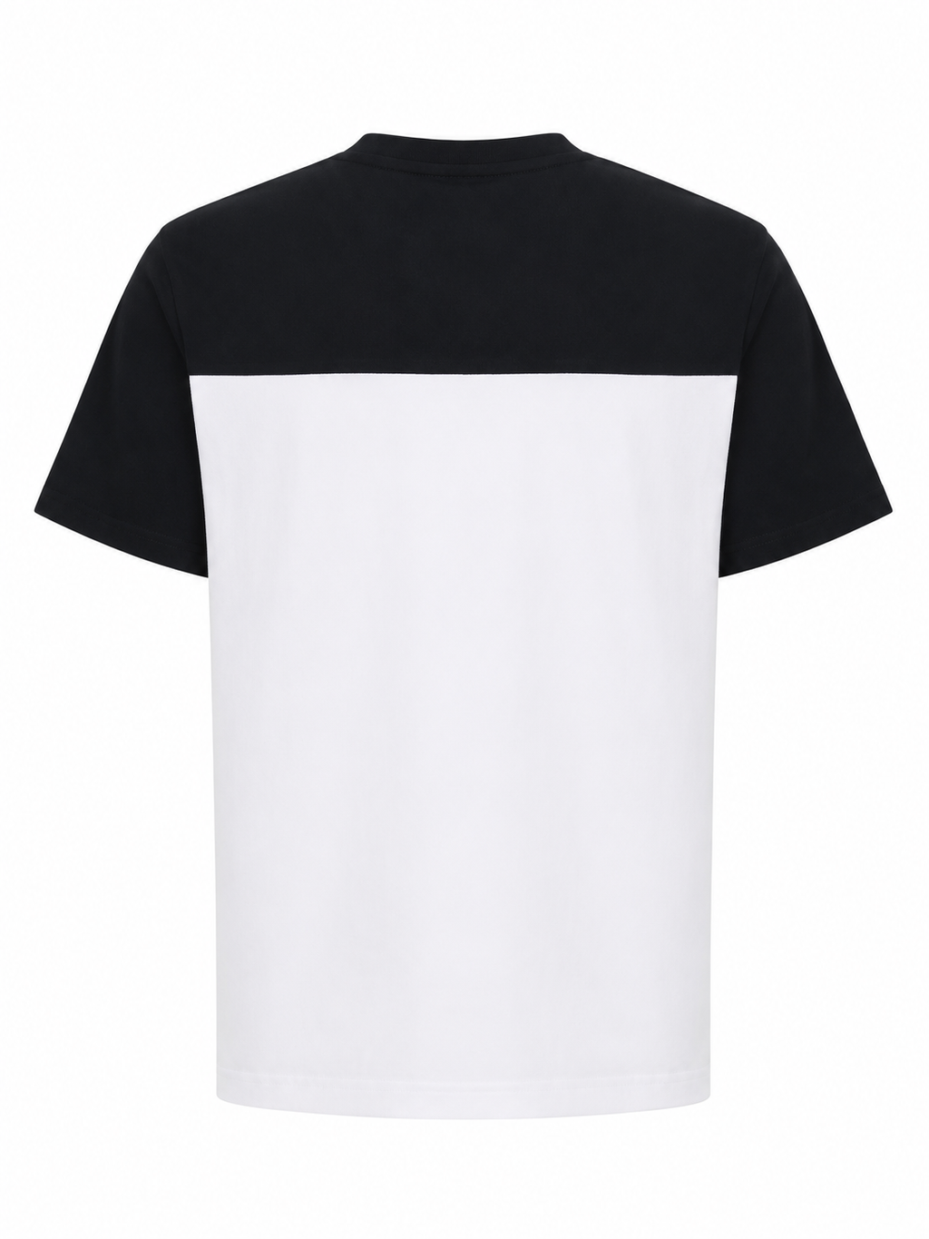 DKNY colorblocked crewneck T-shirt - Black and white