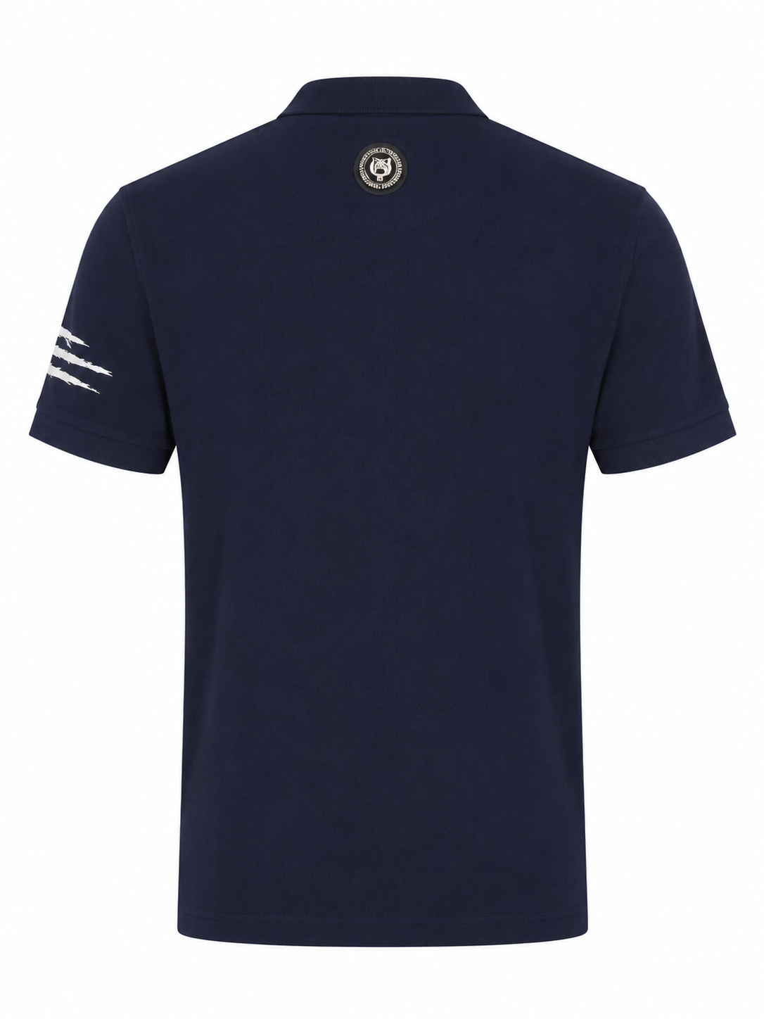 Philip Plein  tiger logo short sleeve polo- Navy Blue