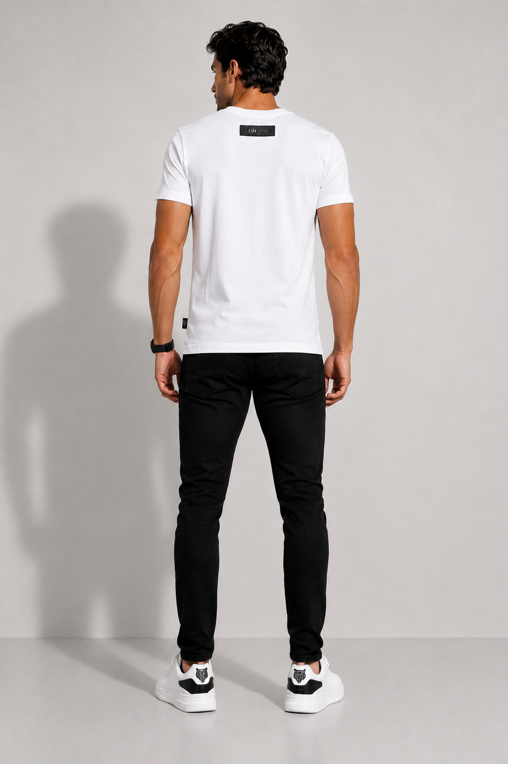Plein Sport Men Sportswear Fit  T-Shirt, White