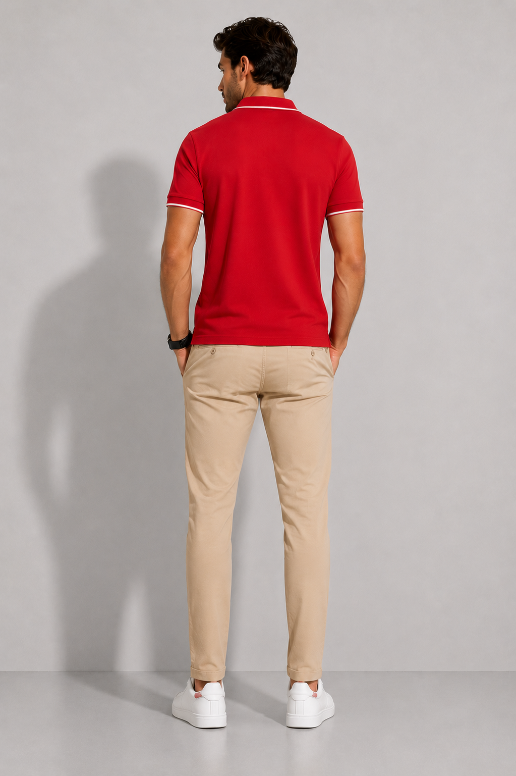 Cavalli Class Regular Fit Short Sleeve  Polo Shirt, Red