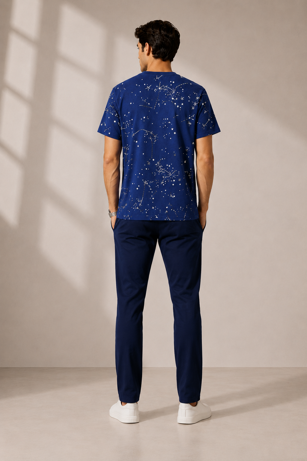 Gucci blue "Cosmogonie" star-shaped T-shirt  - Blue